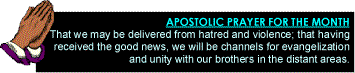 Apostolic Prayer of the Month