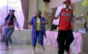 HIP-HOPPing EASTER! Genesis members dance the HIP-HOP way to the tune of "Where is the Love?" as part of the Community's Easter Family Day celebration. Performers in this photo are  Cynthia Belen, Let Bravo and Noel Abawag.