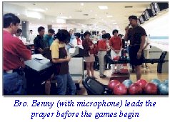 Prayer before the games