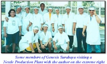 Genesis Surabaya visiting a Nestle Production Plant