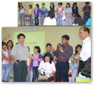 Praying over Sis. Leslie Freires